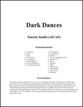 Dark Dances Concert Band sheet music cover